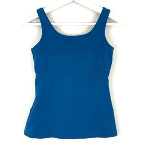 Athleta Tank Top Shelf Bra Athletic Yoga Scoop Neck